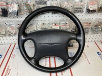 2G Black Steering Wheel w/ Black Mitsubishi Air Bag