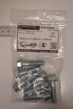 DSC01346 - bag of 10mm x 1.25mm x 40mm flange head class 10.9 bolts 2000 qual 75.JPG