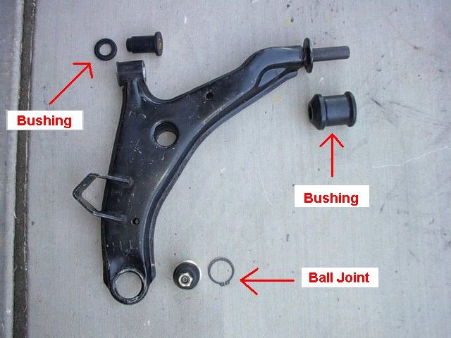How to remove control arm bushings ford #3