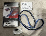 New Gates timing belt